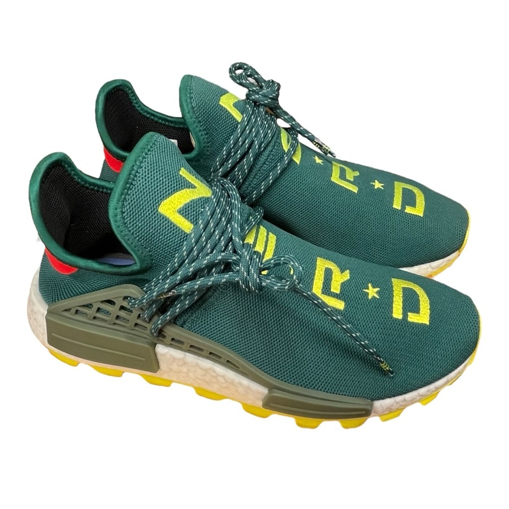 Pharrell x N.E.R.D. x NMD Human Race Trail sneakers. Size 8.5M.
